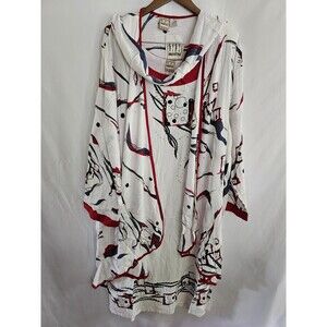 Vintage Freestyle Dress Women's White 3 Piece Crinkle Effect Size 3X  ~NWT~